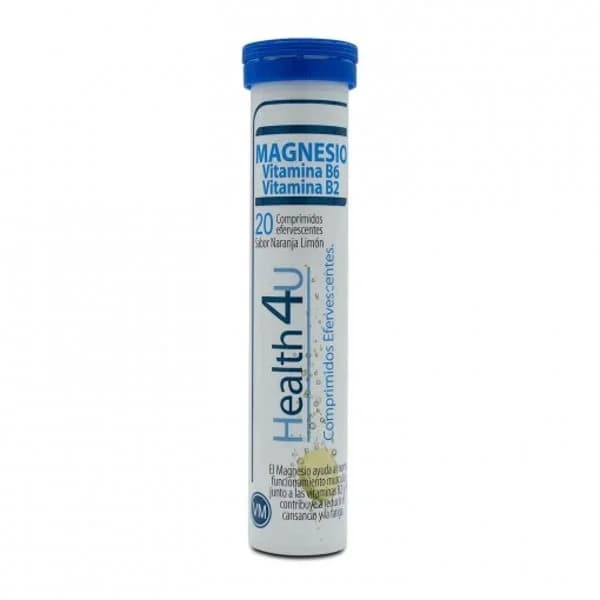 Magnesio sabor naranja limón en comprimidos efervescentes H4U 20 ud. - 0.08 kg - Imagen del producto en Findit