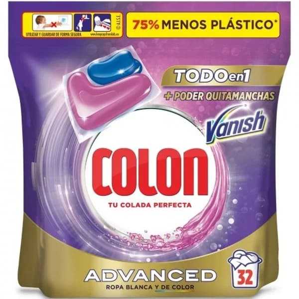 Detergente en cápsulas COLON Vanish Advance, bolsa 32 dosis - 31.88 ud - Imagen del producto en Findit