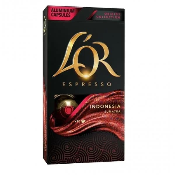 Café indonesia Sumatra en cápsulas L'or Espresso compatible con Nespresso 10 unidades de 5,2 g. - 1 ud - Imagen del producto en Findit