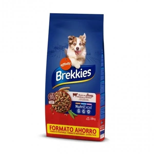 Alimento de buey-verdura para perro BREKKIES, saco 15 kg - 14.98 kg - Imagen del producto en Findit