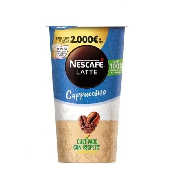 Café latte cappuccino Nescafé sin gluten 205 ml. - 0.21 l - Imagen del producto en Findit