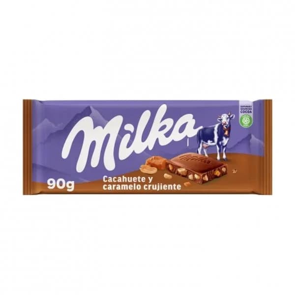 Chocolate relleno de caramelo y almendras Milka 300 g. - 0.3 kg - Imagen del producto en Findit