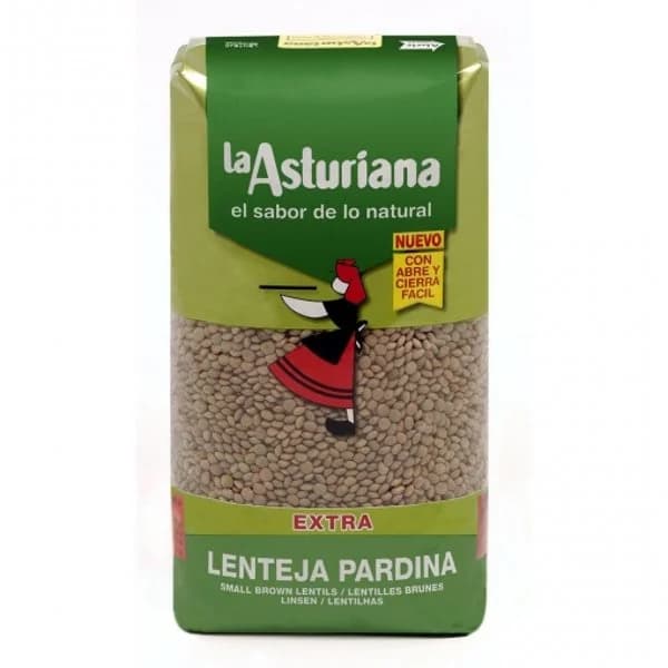 Lenteja pardina Legumbres La Asturiana bolsa 1 Kg - 1 kg - Imagen del producto en Findit