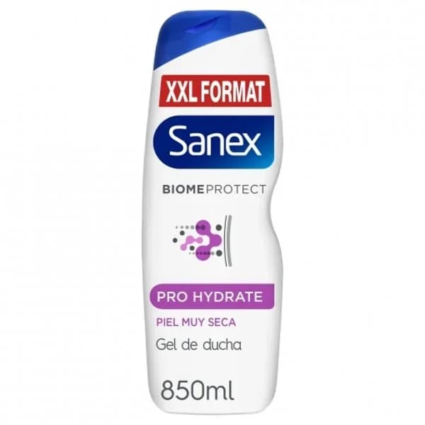 Gel de ducha dermo pro hydrate hidratante piel muy seca BiomeProtect Sanex 850 ml. - 0.85 l - Imagen del producto en Findit