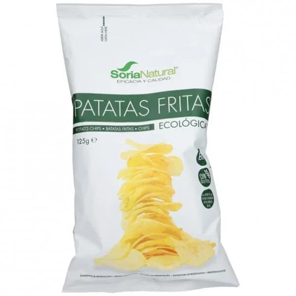 Patatas fritas en aceite de oliva ecológicas Soria Natural sin gluten 125 g. - 0.13 kg - Imagen del producto en Findit
