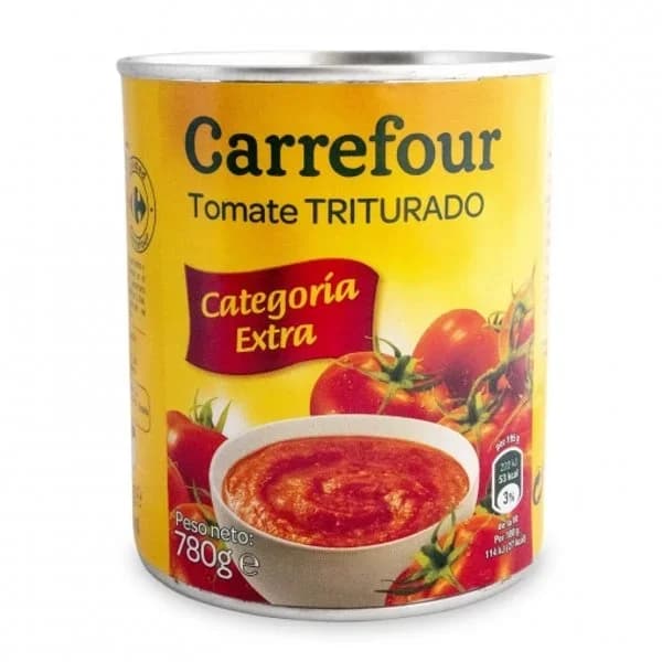 Tomate triturado Classic Carrefour 780 g. - 0.78 kg - Imagen del producto en Findit
