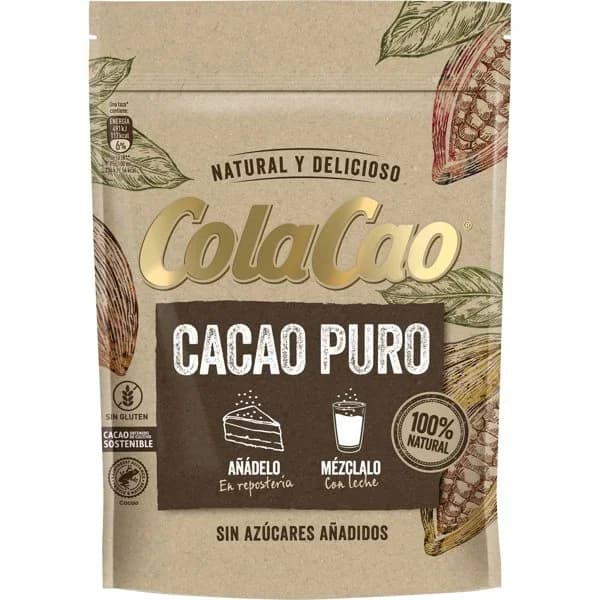 Cacao soluble puro 100% cacao natural COLA CAO, bolsa 250 g - 0.25 kg - Imagen del producto en Findit