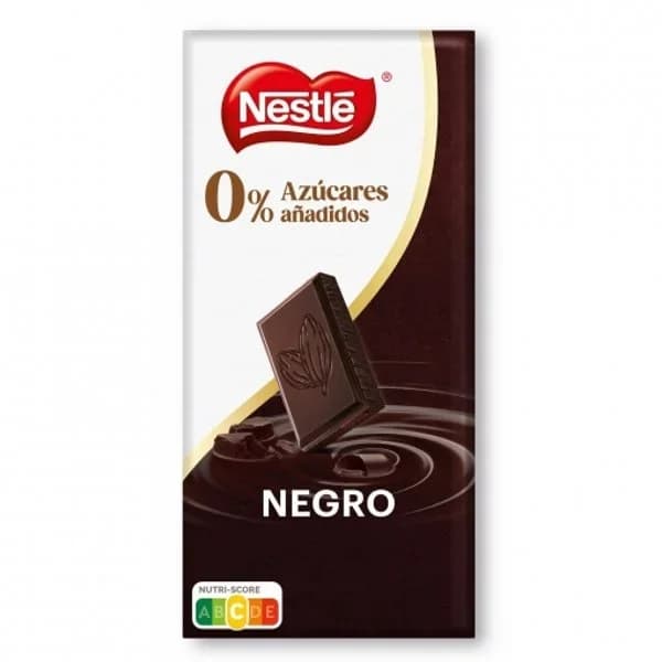 Chocolate negro Nestlé  sin azúcar añadido 115 g. - 0.11 ud - Imagen del producto en Findit