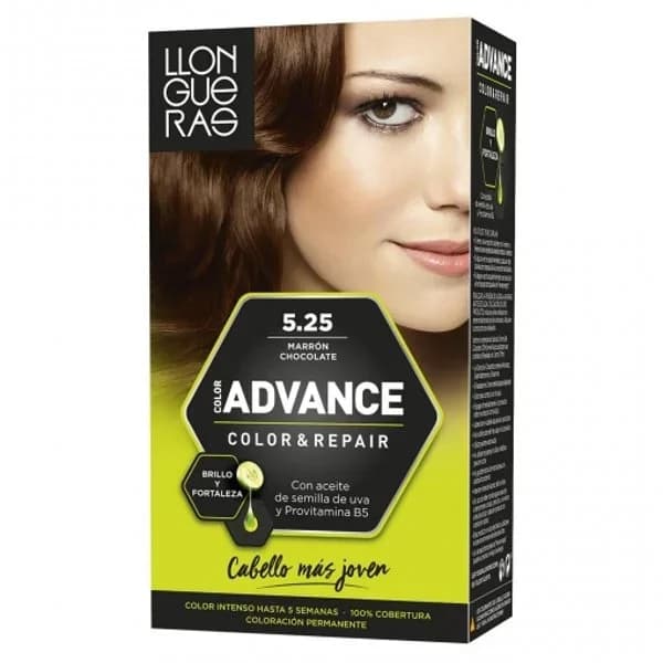 Tinte de cabello marrón chocolate 525 - 1 ud - Imagen del producto en Findit