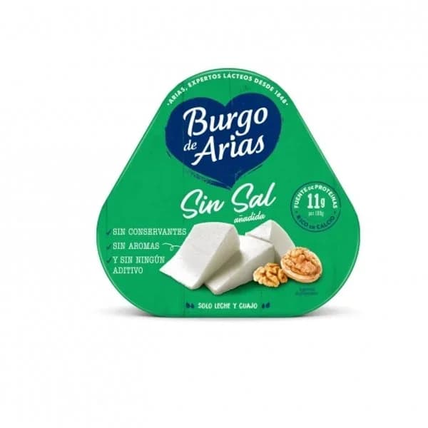 Queso fresco sin sal Burgo de Arias pack de 3 unidades de 72 g. - 0.22 kg - Imagen del producto en Findit