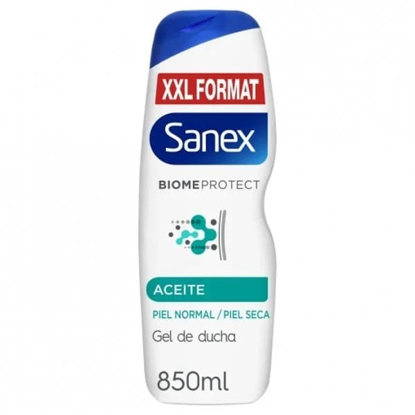 Gel de ducha dermo aceite para piel normal-seca BiomeProtect Sanex 850 ml. - 0.85 l - Imagen del producto en Findit