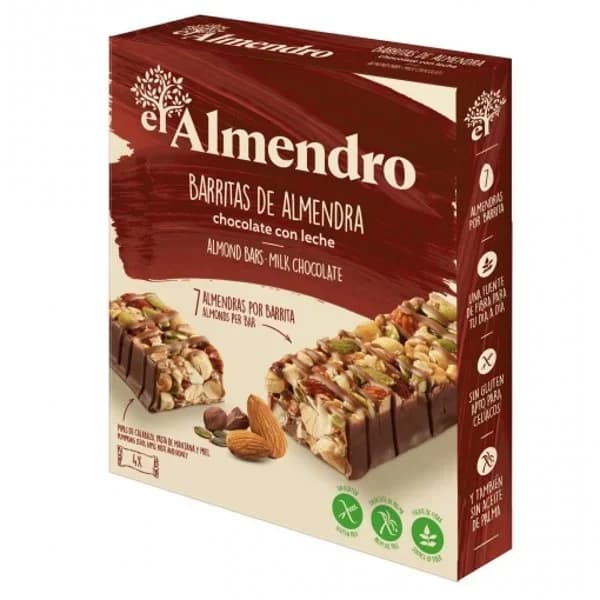 Barritas Almendra Chocolate con Leche - 0.14 kg - Imagen del producto en Findit