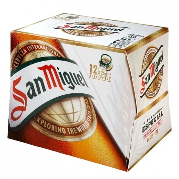 Cerveza Rubia Botellín 12 x 250ML - 3 l - Imagen del producto en Findit