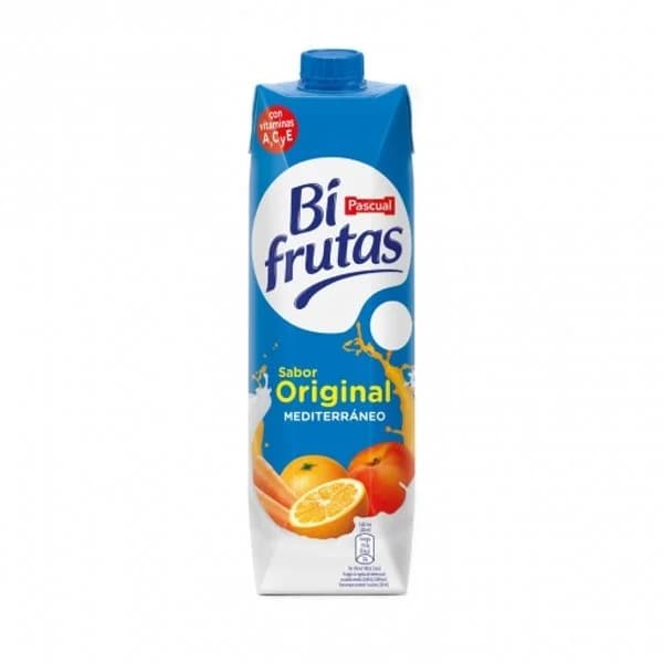 Lactozumo sabor mediterráneo BIFRUTAS de PASCUAL, brik 1 litro - 1 l - Imagen del producto en Findit