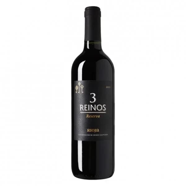 Vino D.O. Ca. Rioja tinto reserva 3 Reinos 75 cl. - 1 ud - Imagen del producto en Findit