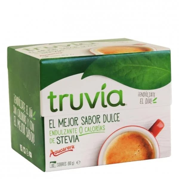 Edulcorante estevia en sobre TRUVIA, caja 80 g - 0.12 kg - Imagen del producto en Findit