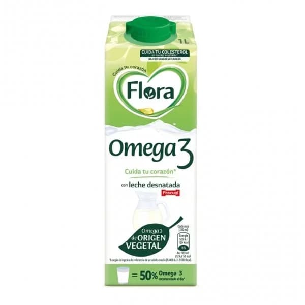 Preparado lácteo con omega 3 FLORA brik 1 litro - 1 l - Imagen del producto en Findit