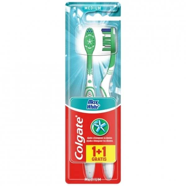Cepillo dental Max White COLGATE, pack 1+1 ud - 1 ud - Imagen del producto en Findit