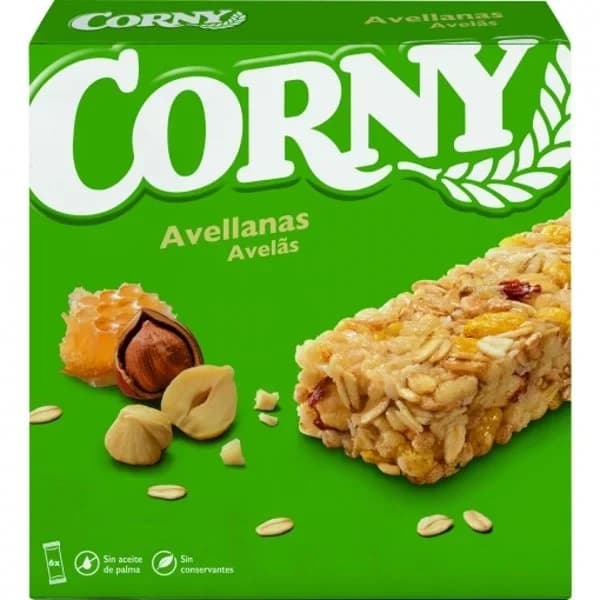 Barrita con avellana CORNY, 6 uds, caja 150 g - 0.15 kg - Imagen del producto en Findit