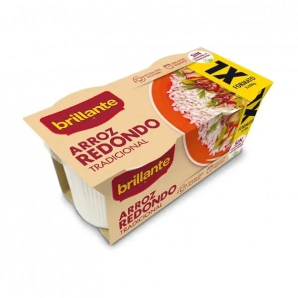 Vasitos de arroz redondo XL BRILLANTE, pack 2x200 g - 0.4 kg - Imagen del producto en Findit