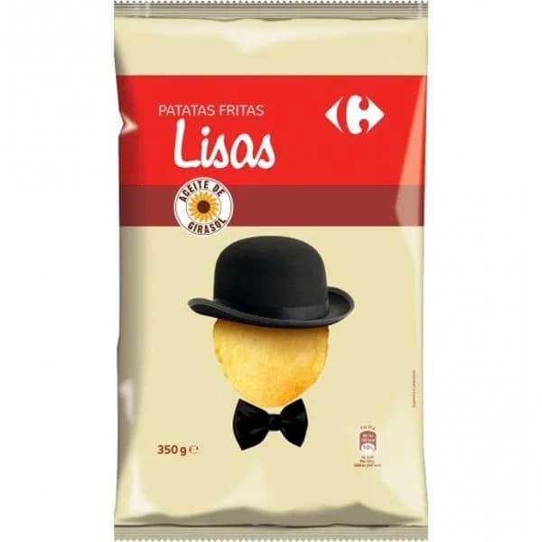 Patatas fritas lisas Classic Carrefour 350 g. - 0.35 kg - Imagen del producto en Findit