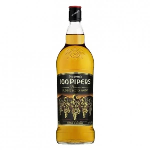 Whisky 100 Pipers escocés deluxe 1 l. - 1 l - Imagen del producto en Findit