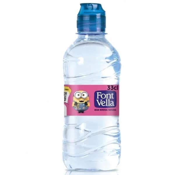 Agua mineral natural tapón sport Font Vella botella 33 cl - 0.33 l - Imagen del producto en Findit