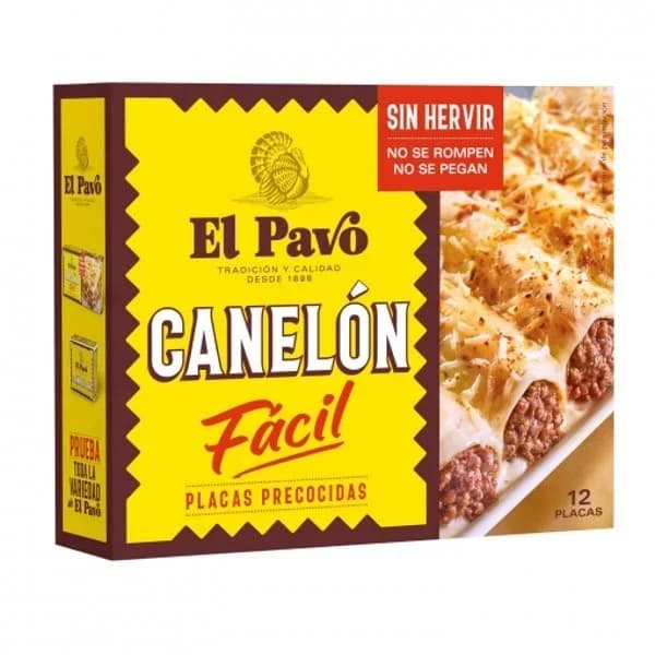 Placas precocidas para canelones 12 unidades - 0.08 kg - Imagen del producto en Findit
