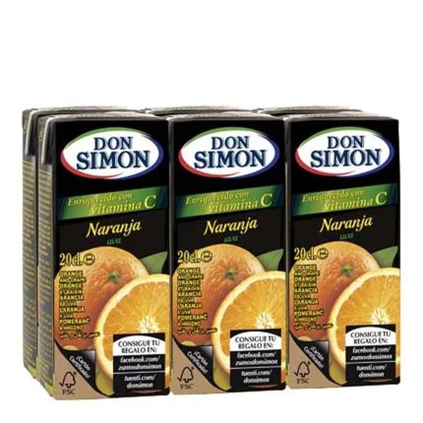 Zumo Naranja 6 x 200ML - 1.2 l - Imagen del producto en Findit