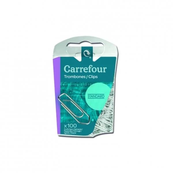 100 Clips Niquelados Carrefour - 89.5 ud - Imagen del producto en Findit