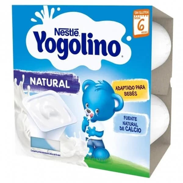 Postre lácteo natural Nestlé Yogolino pack 4 x 100 g - 0.4 kg - Imagen del producto en Findit