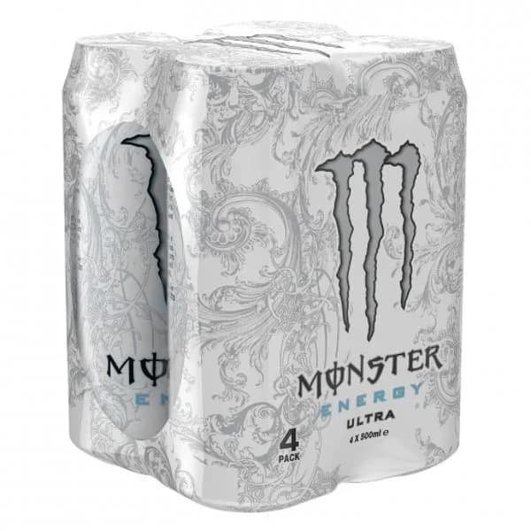 Monster Ultra Bebida Energética pack 4 latas 50 cl. - 2 l - Imagen del producto en Findit