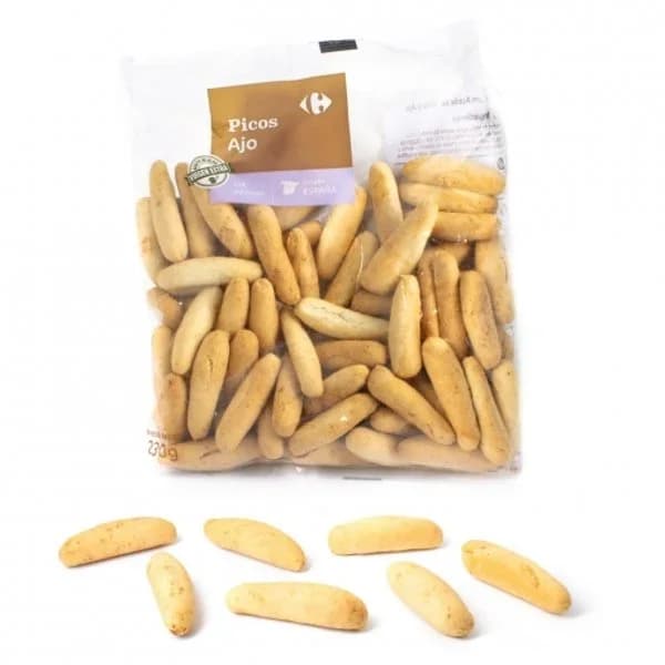 Picos artesanos con aceite de oliva y ajo Carrefour 230 g - 0.23 kg - Imagen del producto en Findit