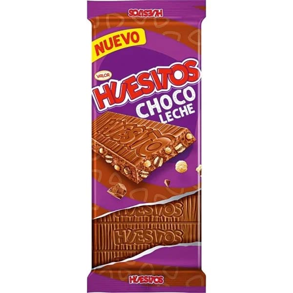 Chocolate con leche relleno de barquillo y galleta Huesitos 125 g. - 1 ud - Imagen del producto en Findit