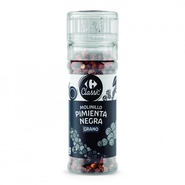 Molinillo pimienta negra en grano Carrefour Classic 45 g. - 0.05 kg - Imagen del producto en Findit
