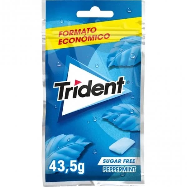 Chicles sabor menta sin azúcar Trident bolsa 43 g - 0.04 ud - Imagen del producto en Findit