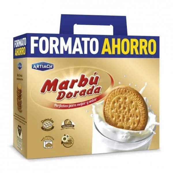 Galleta Marbú Dorada ARTIACH, caja 1,800 g - 1.8 kg - Imagen del producto en Findit