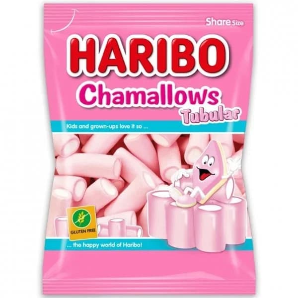 Chamallows tubular HARIBO, bolsa 250 g - 0.25 kg - Imagen del producto en Findit