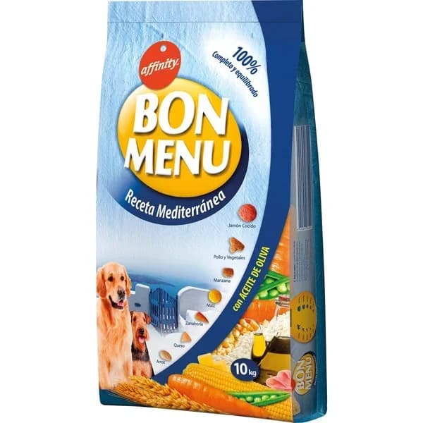 Pienso para perro adulto Bon Menú receta mediterránea 10 Kg. - 10 kg - Imagen del producto en Findit