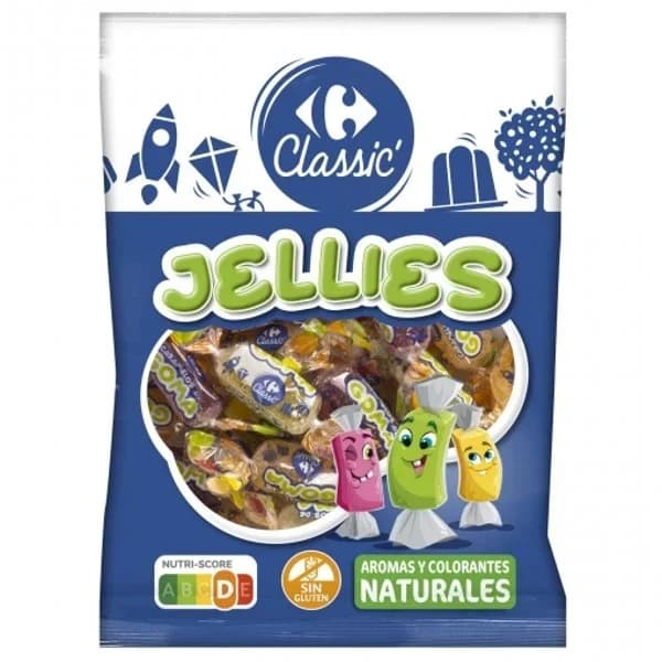 Jellies de goma Carrefour Classic sin gluten 200 g. - 0.2 kg - Imagen del producto en Findit