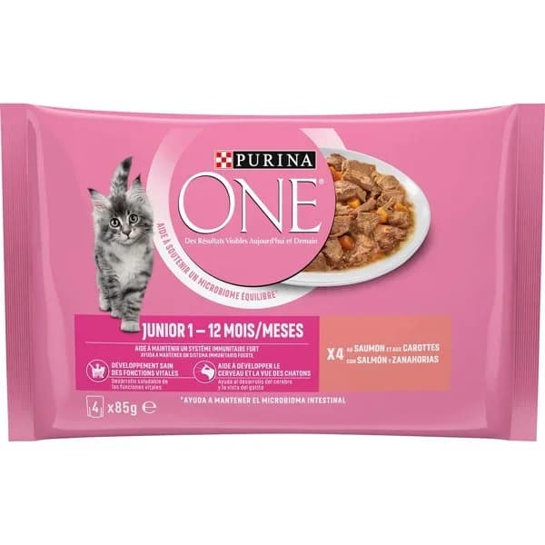 Comida Húmeda Gato One Junior 4 x 85G - 0.34 kg - Imagen del producto en Findit