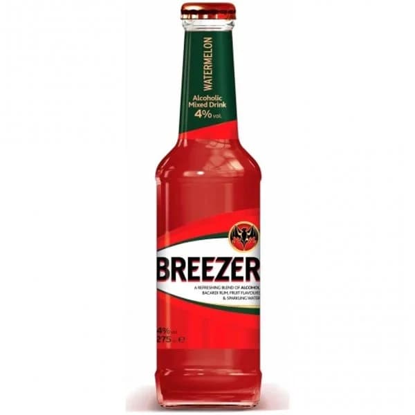 Combinado Bacardí Breezer ron con sandía 27,5 cl. - 0.28 l - Imagen del producto en Findit