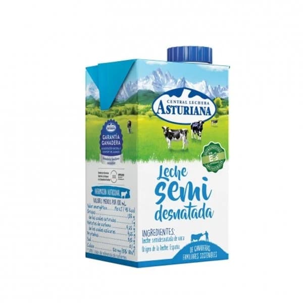 Leche Semidesnatada - 0.5 l - Imagen del producto en Findit
