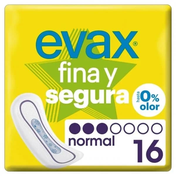 Compresa Fina y Segura Normal sin Alas 16UD - 1 ud - Imagen del producto en Findit