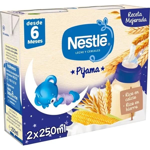 Papilla líquida de 8 cereales NESTLÉ, pack 2x250 ml - 0.5 l - Imagen del producto en Findit