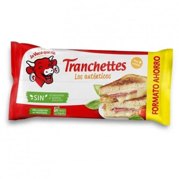 Queso fundido en lonchas Tranchettes La Vaca Que Ríe sin gluten 412,5 g. - 0.41 kg - Imagen del producto en Findit