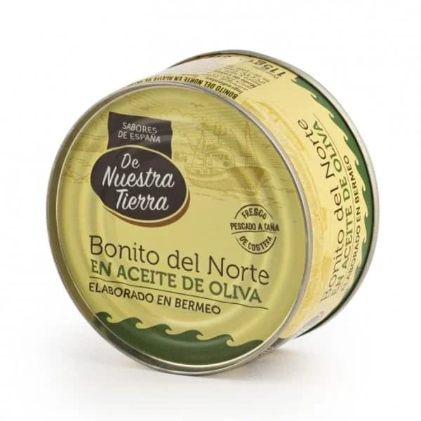 Bonito del norte en aceite de oliva De Nuestra Tierra 81 g. - 0.08 kg - Imagen del producto en Findit