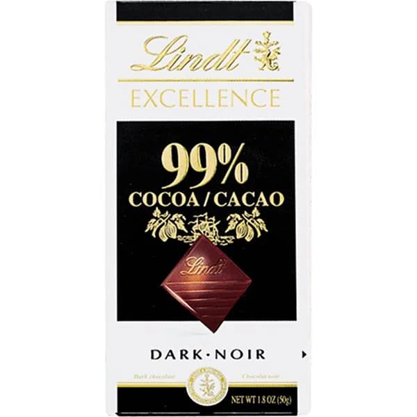 Chocolate negro 99% cacao Lindt Excellence 50 g - 0.05 kg - Imagen del producto en Findit