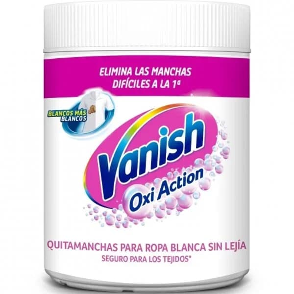 Quitamanchas para ropa blanca en polvo sin lejía Oxi Action Vanish 900 g. - 1 ud - Imagen del producto en Findit
