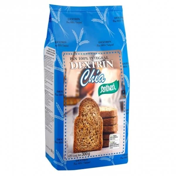 Pan integral dextrin con chía 20 unidades 300 g - 0.3 kg - Imagen del producto en Findit